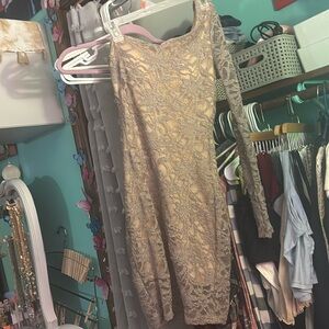 Glitter one-strap dress